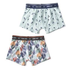 boxers palm leaves green & palm azur Little Label