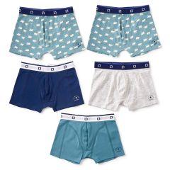 boxers shorts boys 3-piece blauw ijsbeer combi Little Label