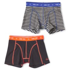boxers set small anthracite stripe & anthracite Little Label